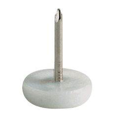 3/4" Plastic White Base Tack Glide