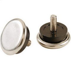 1-1/16" Metal Base With Rubber Cushion Threaded Stem Glide