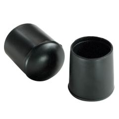 1-1/8" Black Plastic Leg Tip