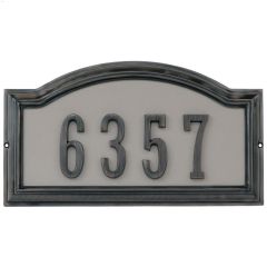 Aged Bronze Address Plaque