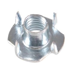 5/16-18 x 3/8" x 7/8" Zinc Plated Prong Tee Nut