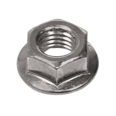 3/8-16 Grade 5 Silver Zinc Plated Flanged Nut-2/Pack