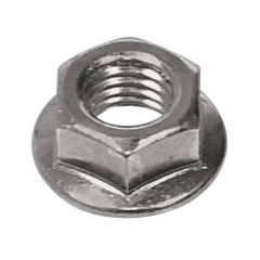7/16-14 Grade 5 Silver Zinc Plated Flanged Nut-1/Pack
