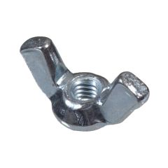 1/4-20 Zinc Plated Standard (SAE) Regular Wing Nut-4/Pack