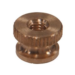 #8-32 Gold Brass Knurled Cap Nut-2/Pack
