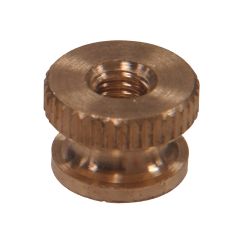 #10-32 Gold Brass Knurled Cap Nut-2/Pack
