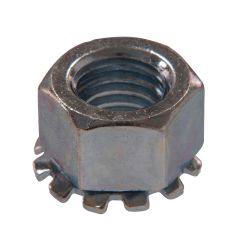 #8-32 Silver Zinc Plated Steel Keps Nut-4/Pack