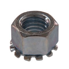 #10-32 Silver Zinc Plated Steel Keps Nut-4/Pack