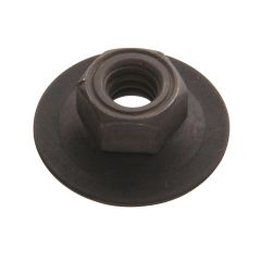 3/8-16 Black Phosphate Hex Nut With Washer-2/Pack