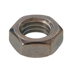 1/4-20 Silver Zinc Plated Jam Nut-4/Pack