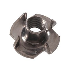 1/4-20 x 3/4" x 9/16" Zinc Plated 3-Prong Tee Nut-2/Pack