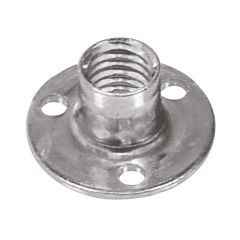 5/16-18 x 3/4" x 5/8" Zinc Plated 3 Brad Hole Tee Nut-1/Pack
