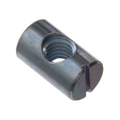 1/4-20 x 3/8" x 1/2" Slotted Drive Dowel/Barrel Nut-1/Pack