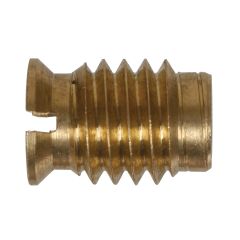 #8-32 Gold Brass Standard (SAE) Wood Insert Nut-2/Pack