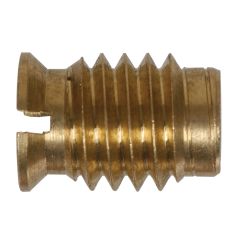 #10-24 Gold Brass Standard (SAE) Wood Insert Nut-2/Pack