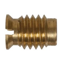 3/8-16 Gold Brass Standard (SAE) Wood Insert Nut-1/Pack