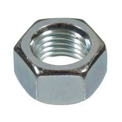 M6 x 1 Silver Zinc Plated Hex Nut-5/Pack