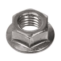 M10 x 1.5 Zinc Plated Flanged Nut-2/Pack