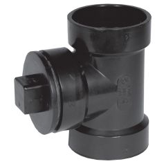 3" ABS Pipe Cleanout Tee With Plug