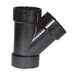 4" ABS 45 deg Pipe Wye