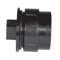 2" ABS Cleanout Adapter With Gasket Plug