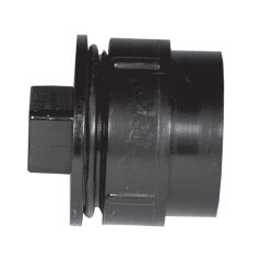 3" ABS Cleanout Adapter With Gasket Plug