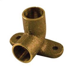 1/2" x 1/2" Cast Brass Copper Pressure 90 deg Drop Ear Elbow