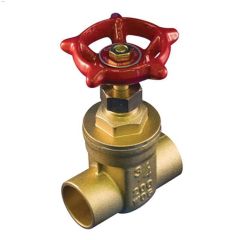 3/4" 200 PSI Solder Lead Free Brass Gate Valve