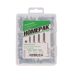 Zinc Flat Head Wood Screw Kit