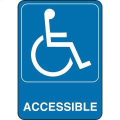 Écriteau Accessible aux handicapés