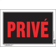 Écriteau Privé