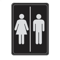 Écriteau de toilettes