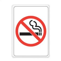 Écriteau Défense de fumer