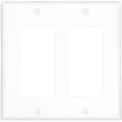 White Thermoset (2) Decorator Wallplate