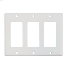White Thermoset (3) GFCI Decorator Wallplate