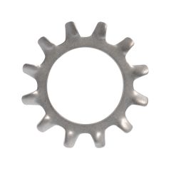 #10 Zinc Plated Steel External Tooth Lock Washer-4/Pack