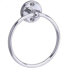 Columbia Polished Chrome Round Single Towel Ring