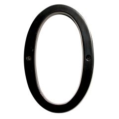 #0 - 6" Aluminum Black Classic House Number