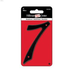 #7 - 4" Numéro de maison Aluminium moulé sous pression Noir