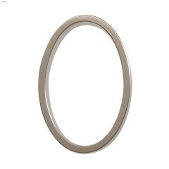 Numéros de maison flottants, en nickel brossé, 5"