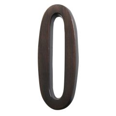 #0 - 4" Aged Bronze Self-Adhesive Address Plaque Number