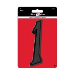 #1 - 6" Plastic Black House Number