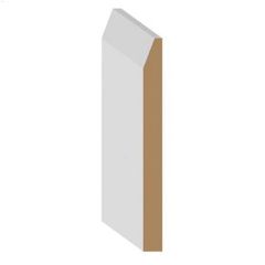 5-1/4" x 1/2" x 8' MDF DecoSmart Beveled Baseboard Moulding