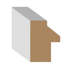 1" x 3/4" x 8' MDF DecoSmart Back Band Moulding