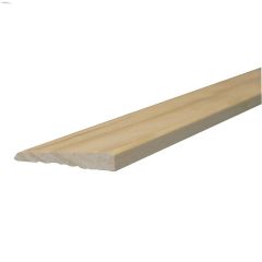 2-1/8" x 3/8" x 8' Solid Clear Pine Bevel Casing Moulding