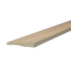 2-1/8" x 3/8" x 7' Solid Clear Pine Bevel Casing Moulding