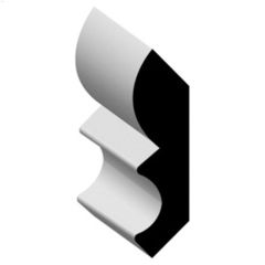 3-5/16" x 5/8" x 12' MDF DecoSmart Crown Moulding