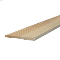 3-1/8" x 5/16" x 8' Pine Bevel Baseboard Moulding