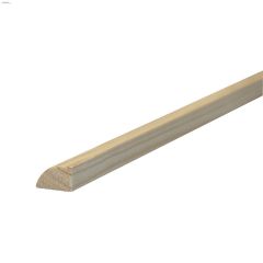 11/16" x 7/16" x 8' Pine Base Shoe Round Moulding