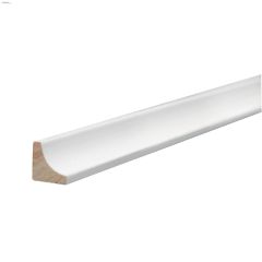 11/16" x 11/16" x 8' Primed Pine Cove Moulding